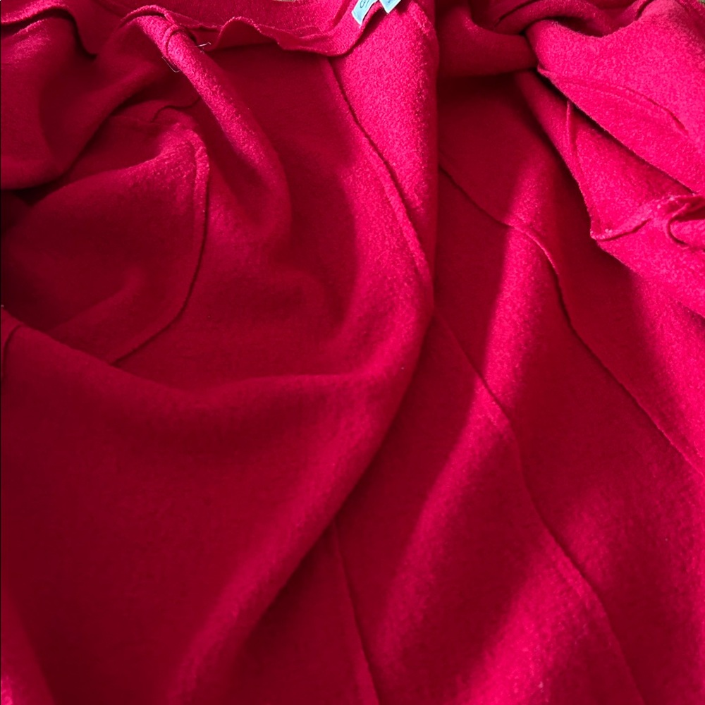 Coldwater Creek Women’s Vintage Artsy Wool Blend Red Holiday Jacket Coat Size 1X - Picture 14 of 15